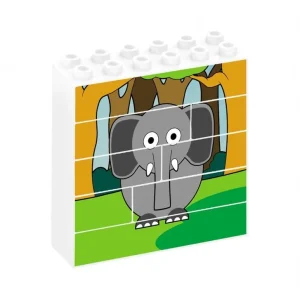 Premium - Slon - Vertikální puzzle - 8ks