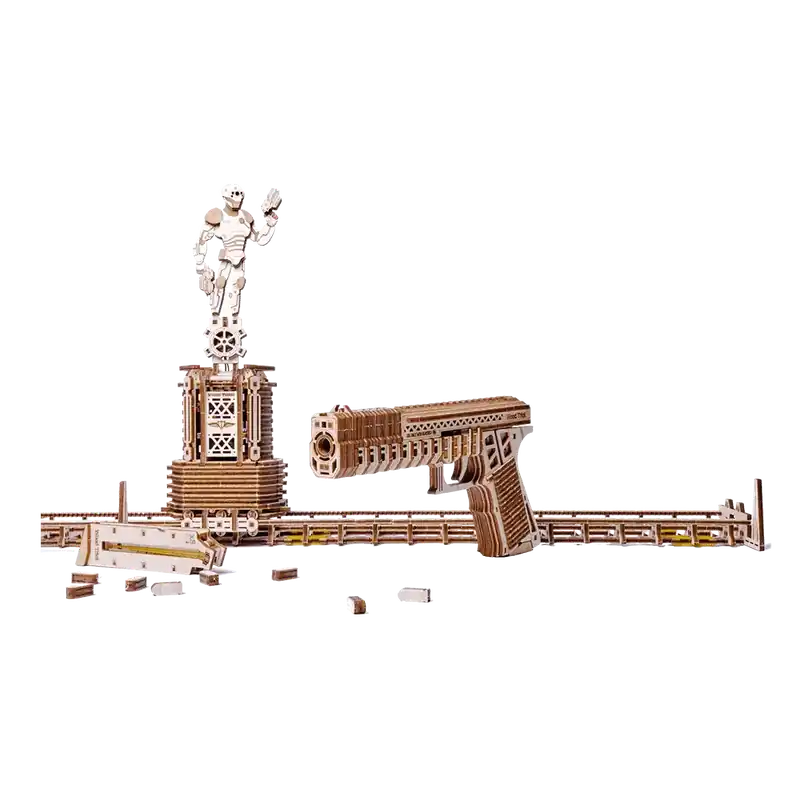 Rychlé dodání - Wood Trick "Střelnice" - 3D dřevěné mechanické puzzle