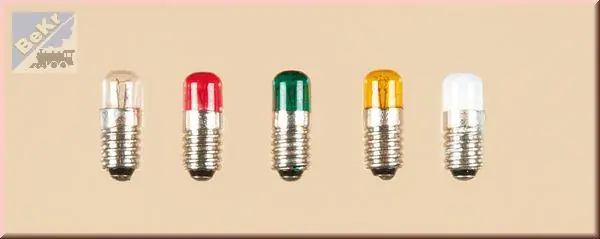 Téměř vyprodáno | Auhagen 55753 Žárovka, závit, žlutá, cylindr, E 5,5 16V 0,05A