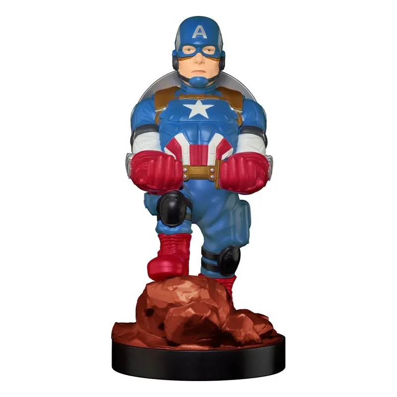 Marvel Cable Guys Charging Stand Captain America 20 cm - Profesionální kvalita