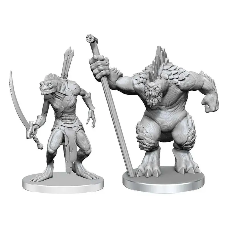 Pathfinder Deep Cuts Unpainted Miniatures Xulgath Skirmisher & Stoneliege | Objednejte nyní