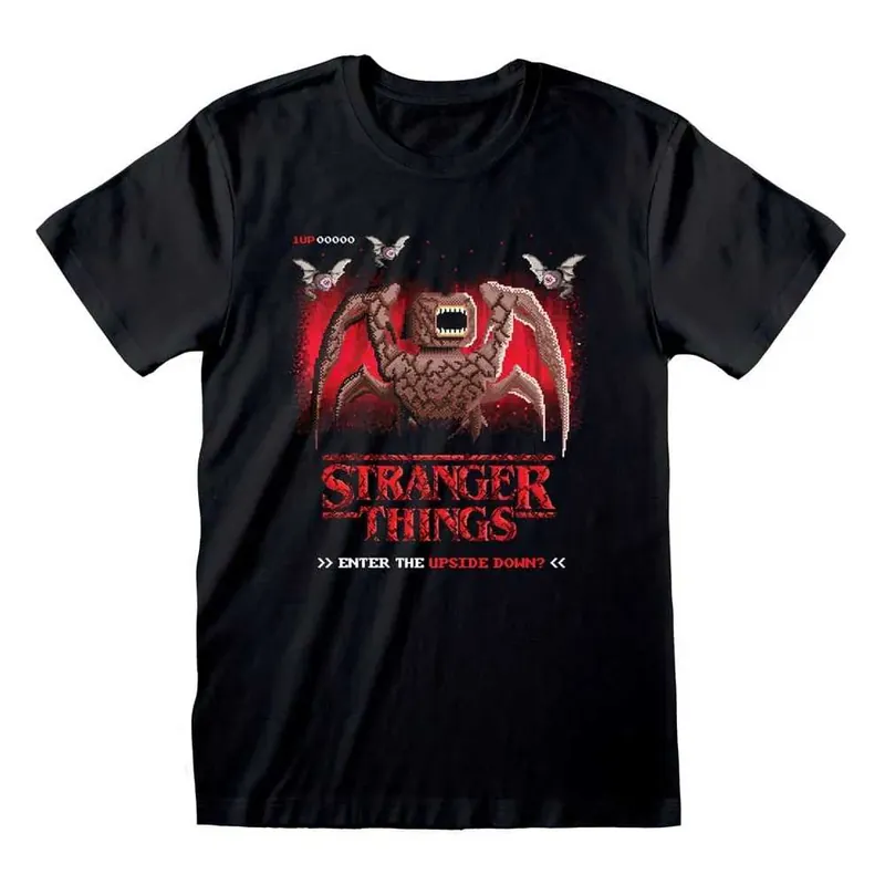 Stranger Things Tričko 8 BIT Upside Down Velikost S | Prodejní hit