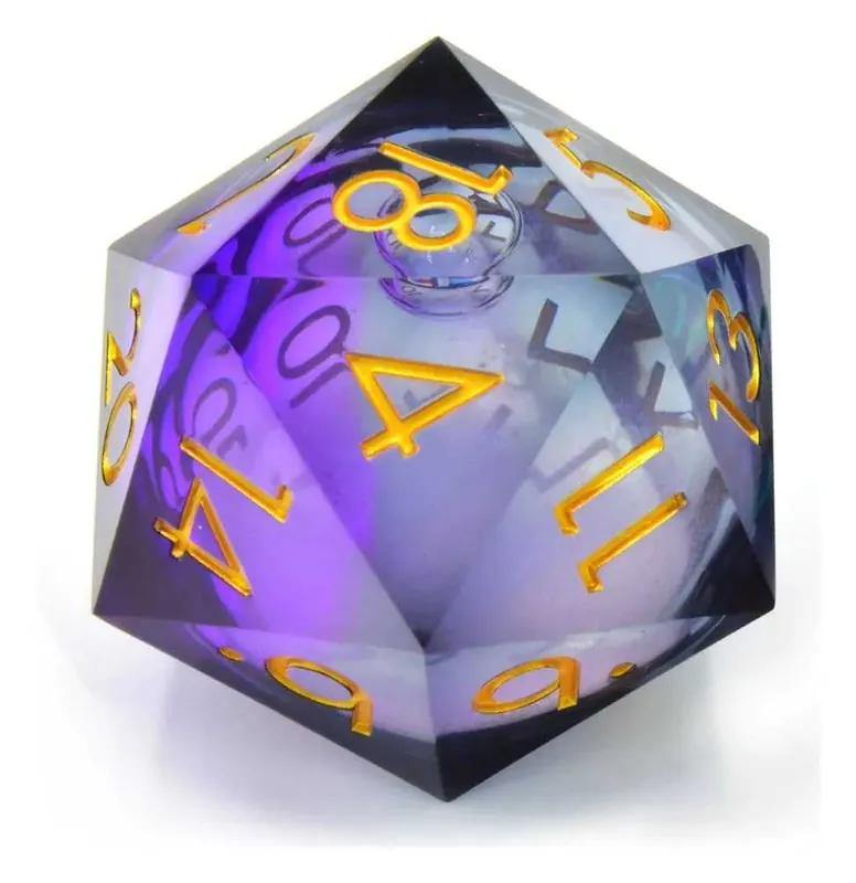 CritStones Liquid Core Dice D20 Twilight Ether 5 cm | Akce