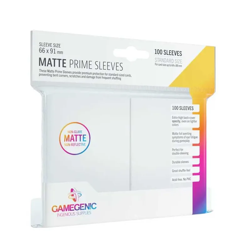 Doprodej zásob - Gamegenic Matte Prime Sleeves White