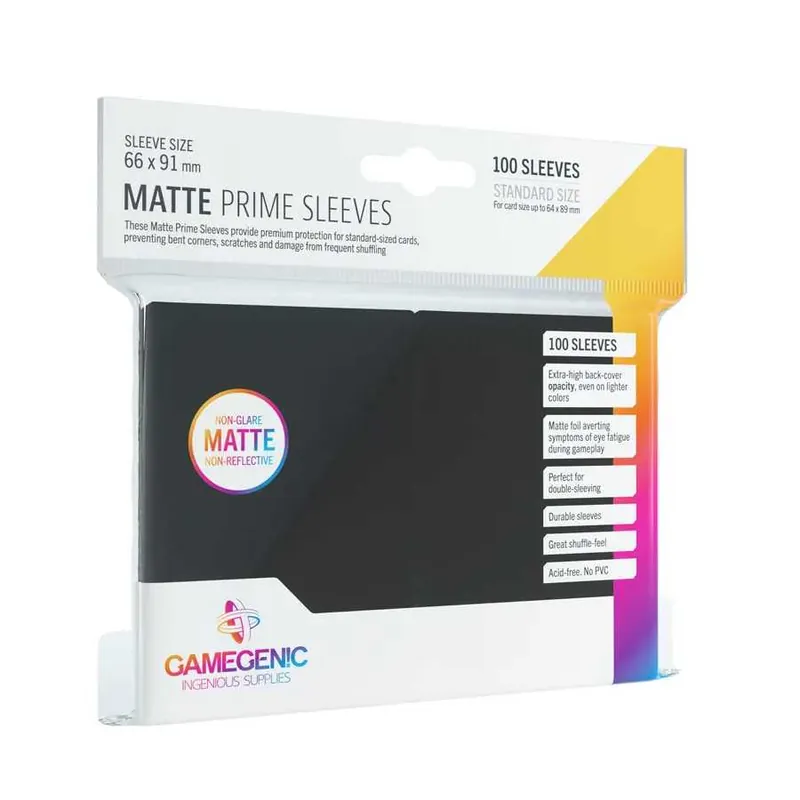 Objednat nyní | Gamegenic Matte Prime Sleeves Black