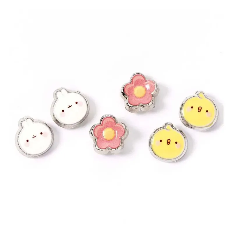 Molang Stud Naušnice 3-pack Molang and Piu Piu - Skvělá nabídka
