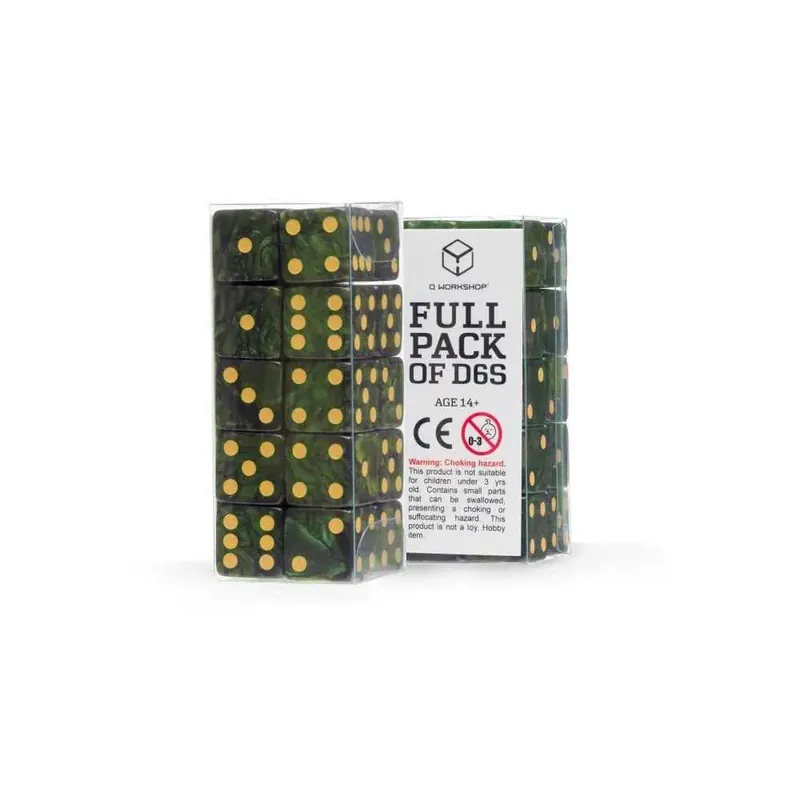 Objednejte dnes - Q Workshop Dice Set Full Pack D6 Green (20)