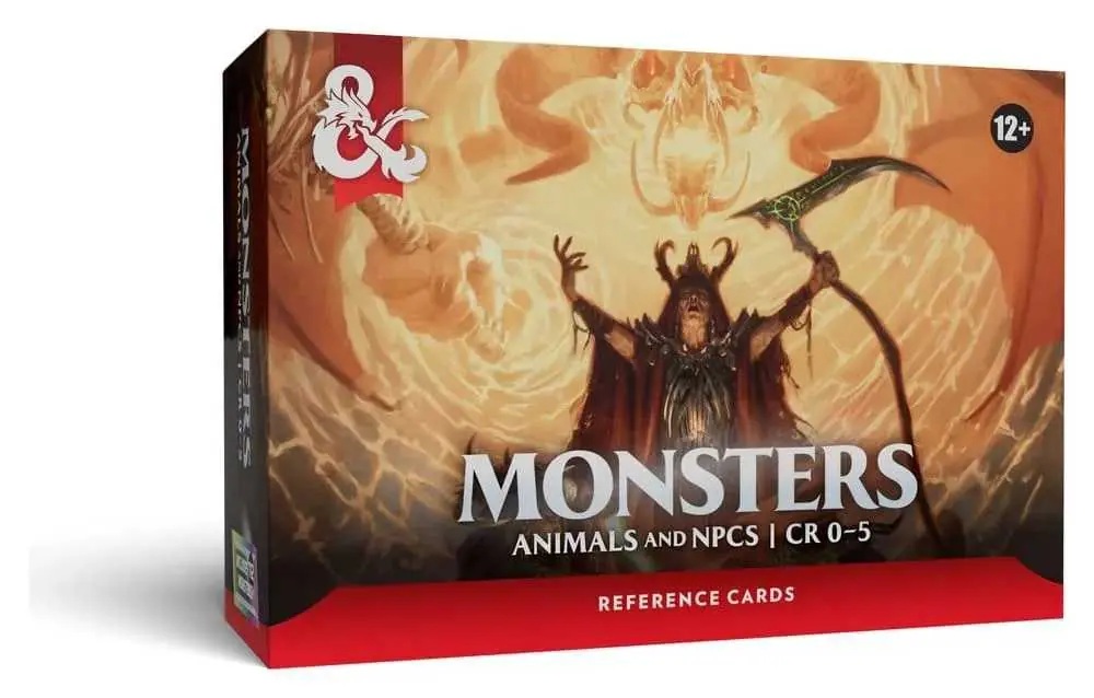 Oblíbený produkt - Dungeons & Dragons RPG Reference Cards Monsters (Animals and NPCs) Anglická Verze