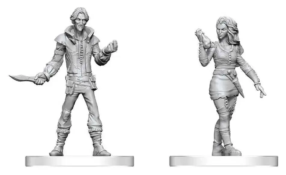 Ušetřete - Pathfinder Battles Deep Cuts Unpainted Miniature Thief & Pickpocket 14 cm